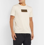 Fendi - Logo-Embroidered Cotton-Jersey T-Shirt - Cream