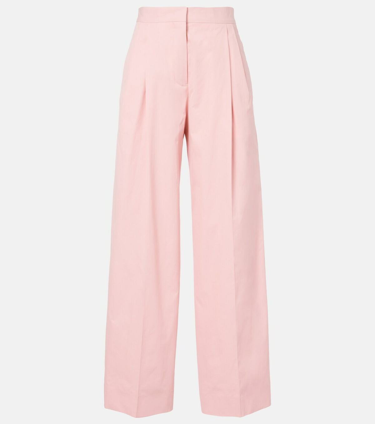 Jil Sander Pleated cotton wide-leg pants
