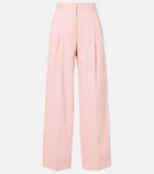 Jil Sander Pleated cotton wide-leg pants