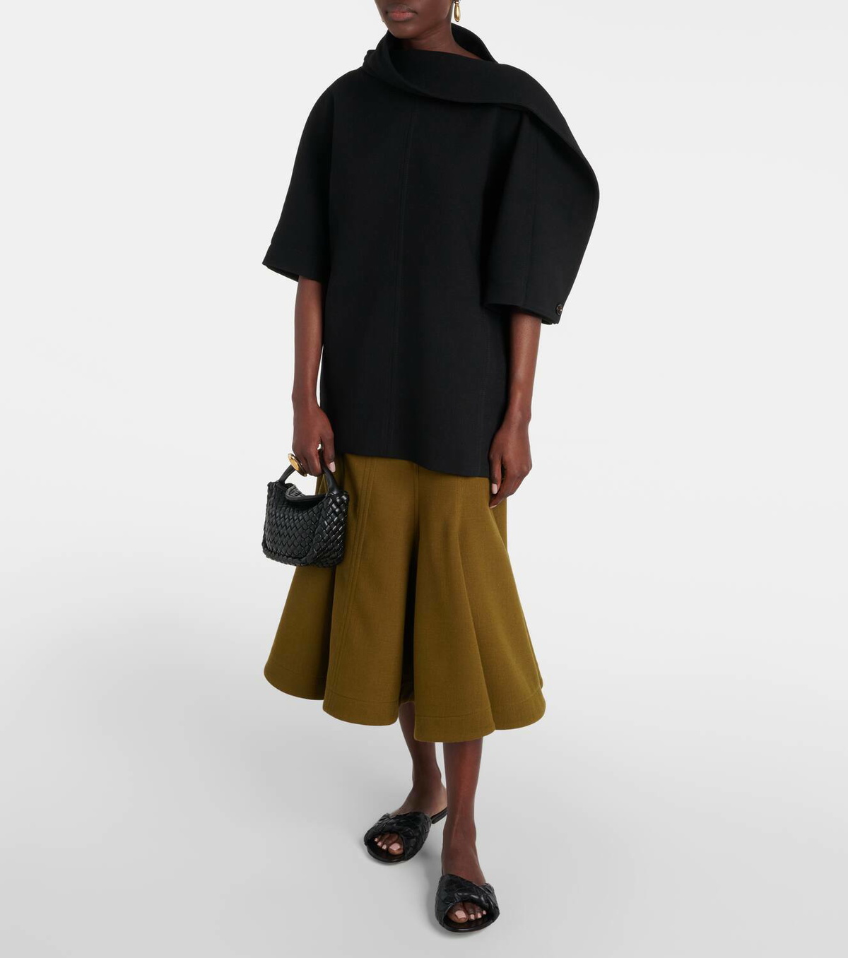 Bottega Veneta Blink Intrecciato leather slides