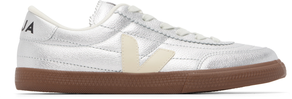 VEJA Silver Paneka Leather Sneakers