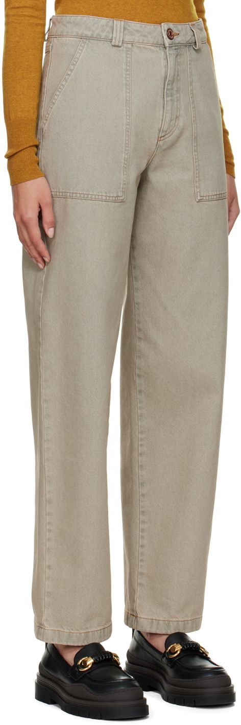 See by Chloé Beige Pocket Jeans