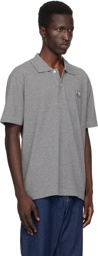 Maison Kitsuné Gray Bold Fox Head Polo