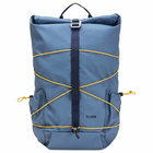 Elliker Dayle Rolltop Backpack in Steel Blue 