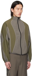 CMMAWEAR SSENSE Exclusive Gray & Khaki Reversible Jacket