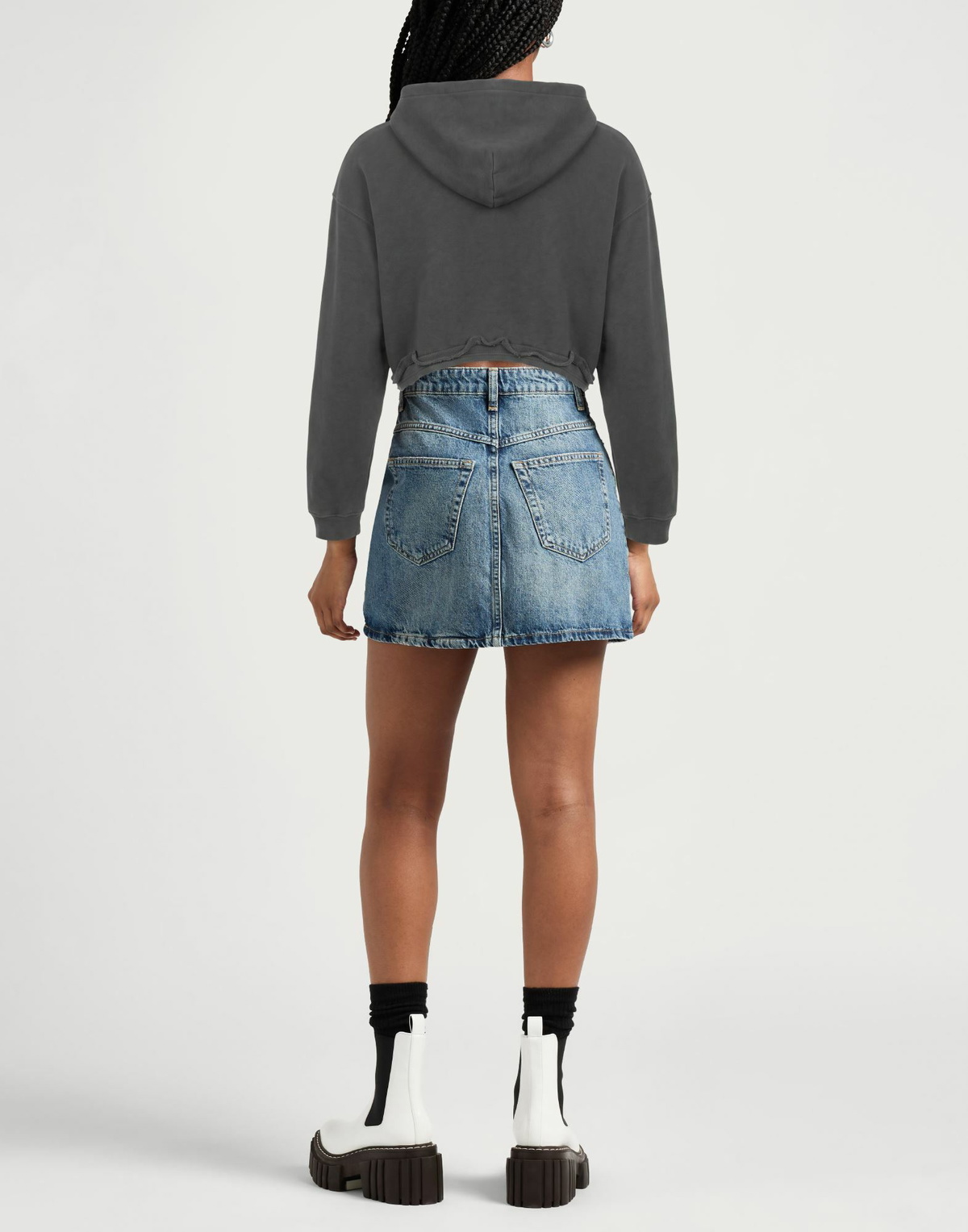 Joah Brown Womens Sweatshirt in Grey