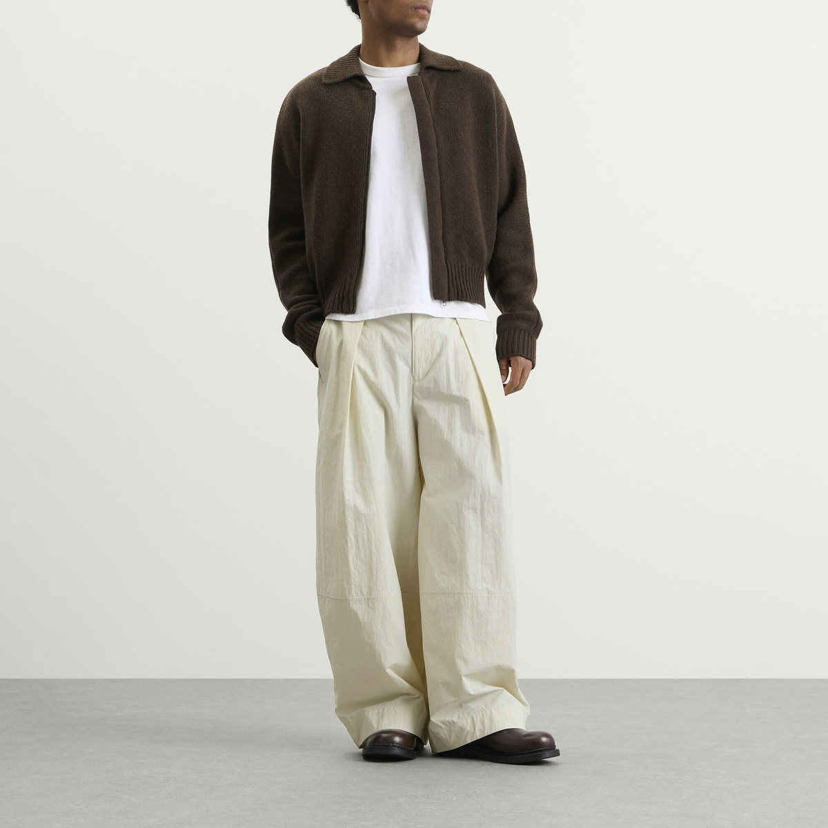 YMC Men's Nyco Deadbeat Trousers - END. Exclusive in Ecru