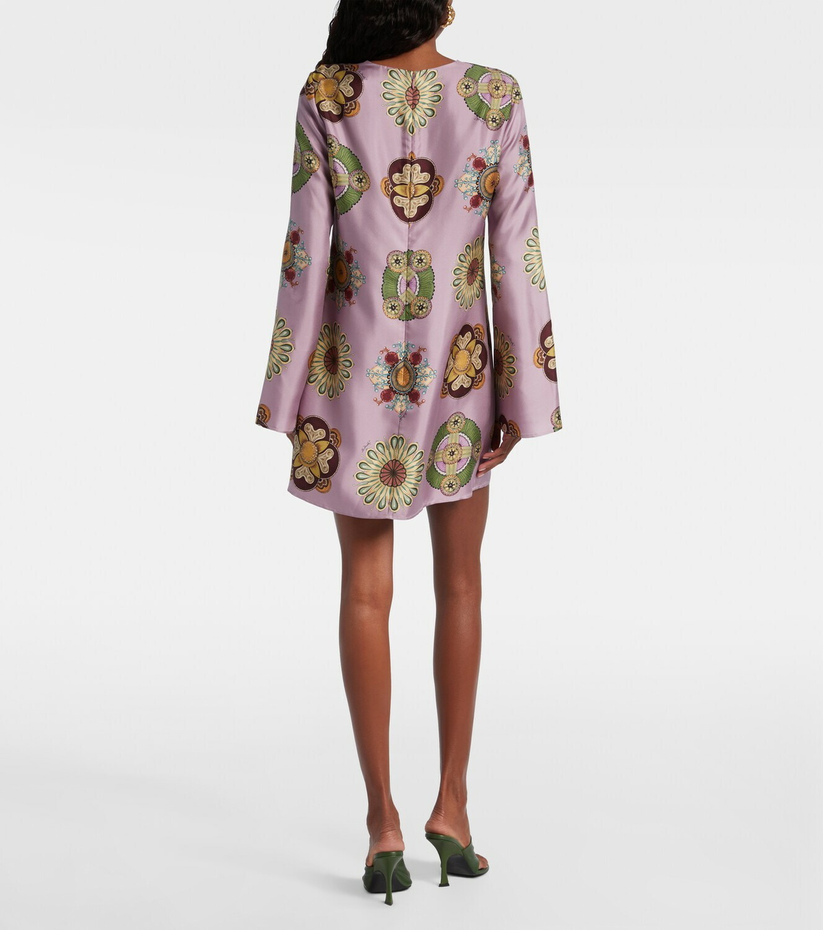 La DoubleJ Supremes Swing silk twill minidress
