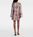 La DoubleJ Supremes Swing silk twill minidress