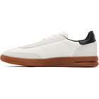Polo Ralph Lauren White Bedford Leather-Suede Sneakers