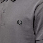 Fred Perry Men's Plain Polo Shirt in Gunmetal