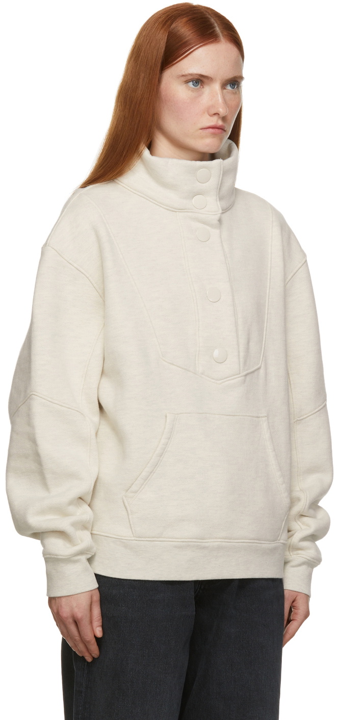 AGOLDE Beige Funnel Neck Sweatshirt AGOLDE