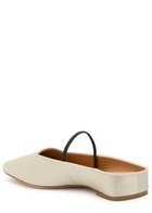 Calvin Klein Kate Silk-satin Slingback Ballet Flats Ivory