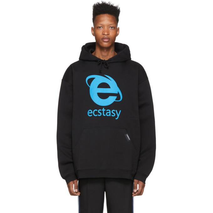 Photo: VETEMENTS Black Oversized Ecstasy Hoodie