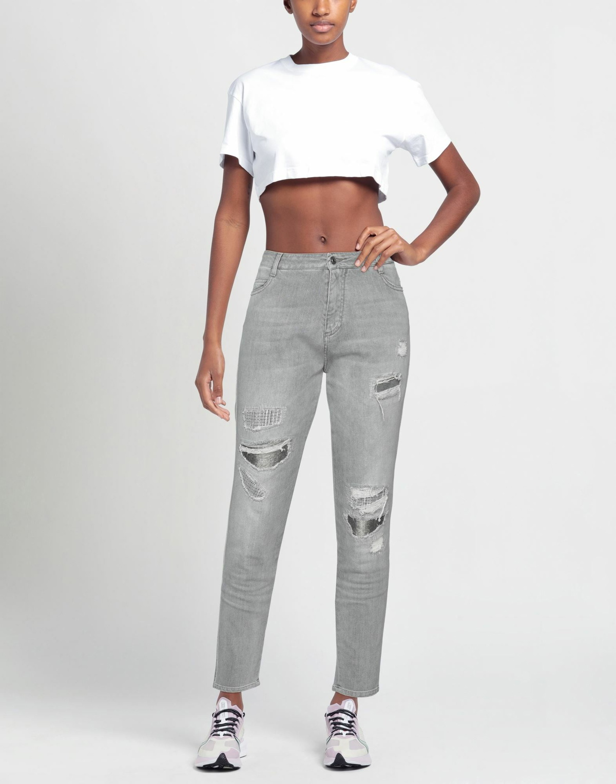 Ermanno Scervino Womens Jeans in Grey