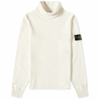 Stone Island Men's Stretch Wool Roll Neck Knit in Natural