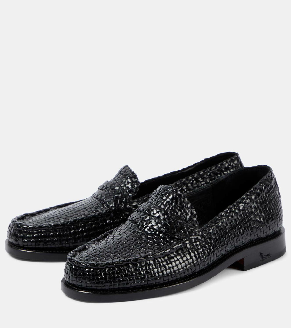 【関税込み】Marni バーガンディ Bambi 3.0 ローファー Burgundy leather Bambi 3.0 loafer with double buckle | Marni
