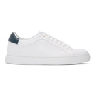 Paul Smith White and Blue Basso Sneakers