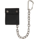 Neil Barrett Black Mini Chain Bolt Wallet