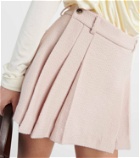 The Mannei Bran pleated wool-blend miniskirt