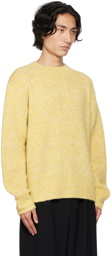 Dries Van Noten Yellow Crewneck Sweater