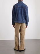 Beams Plus - Digger Distressed Denim Jacket - Blue