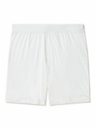 James Perse - Luxe Lotus Cotton-Jersey Boxer Shorts - White