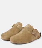 Isabel Marant Mirvin shearling-lined suede clogs