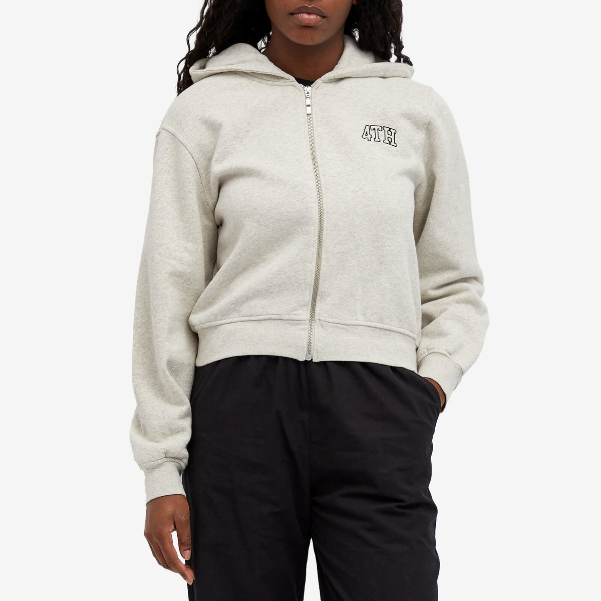 4th & Reckless Women's Exclusive Carey Zip Sweatshirt in Grey