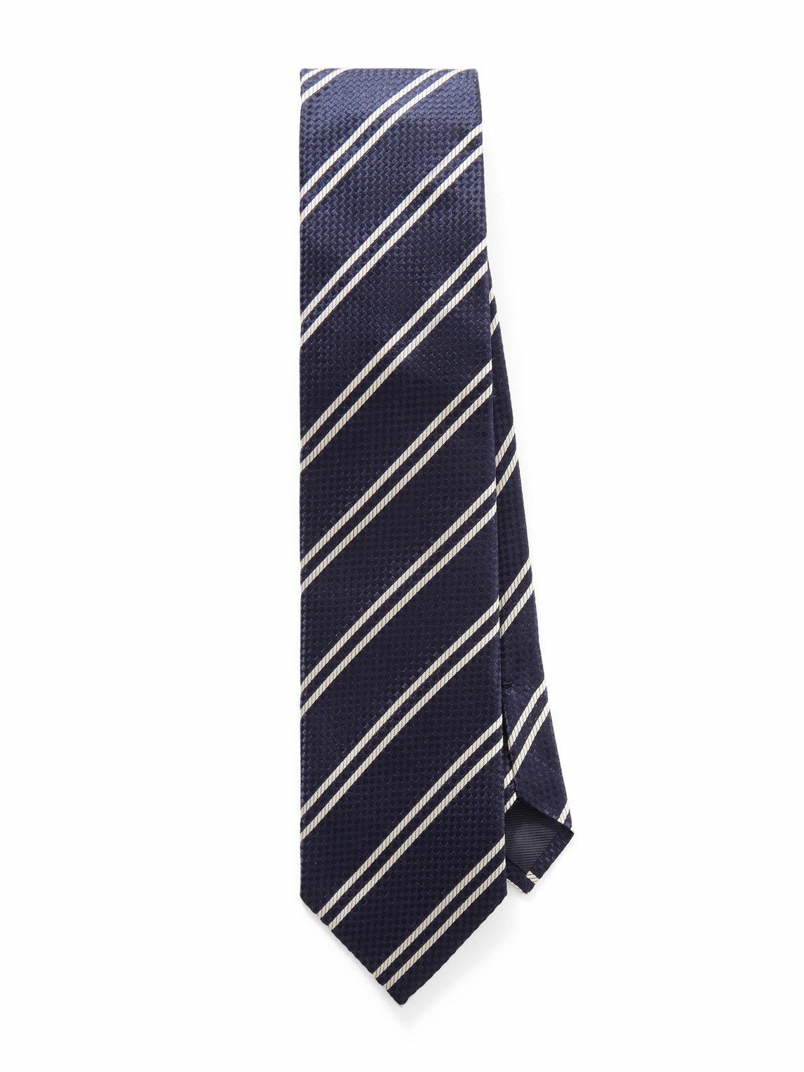 TOM FORD - 8cm Striped Silk-Jacquard Tie