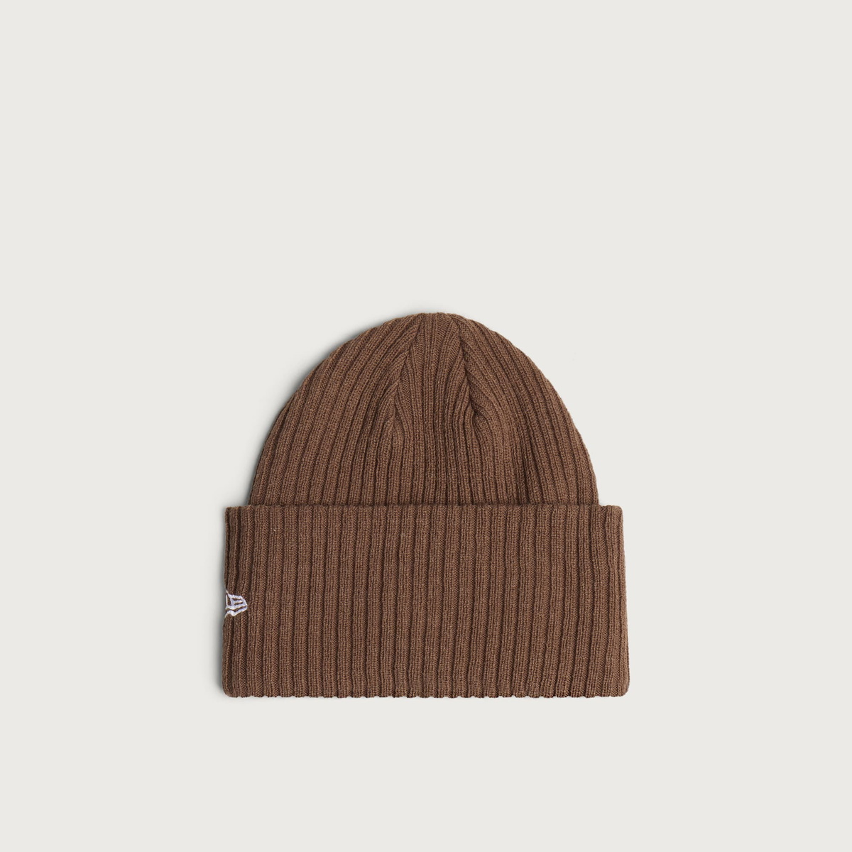 New Era LA Dodgers Wide Cuff Beanie Hat in Brown
