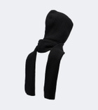 Moncler Ribbed-knit wool and cashmere hood