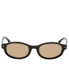 Bonnie Clyde Roller Coaster Sunglasses in Black/Brown 