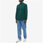 Portuguese Flannel Men's Lobo Button Down Corduroy Shirt in Green
