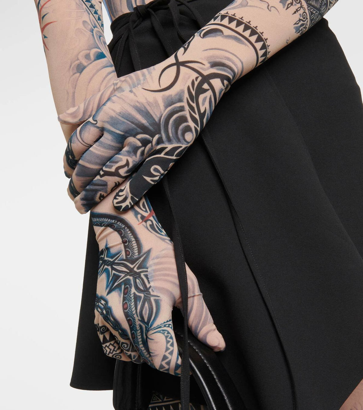 Jean Paul Gaultier Tattoo Collection printed gloves Jean Paul Gaultier