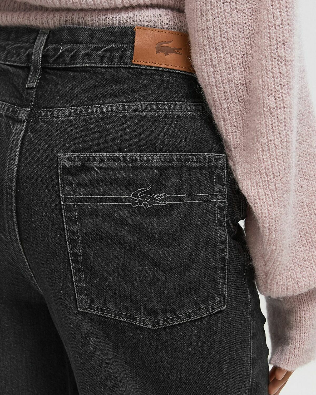 Lacoste TROUSERS Black Womens Jeans