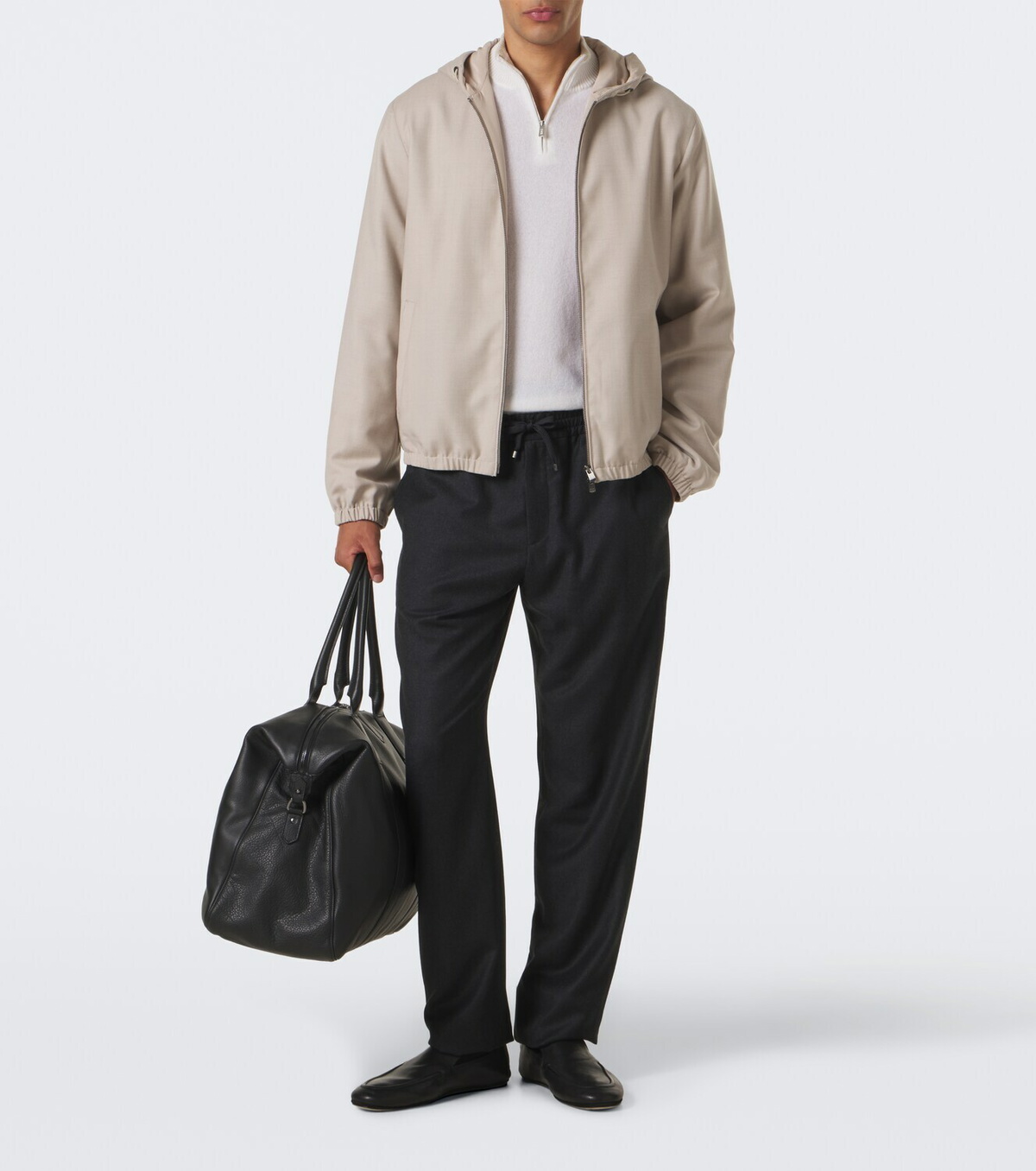 Fedeli Cashmere half-zip sweater