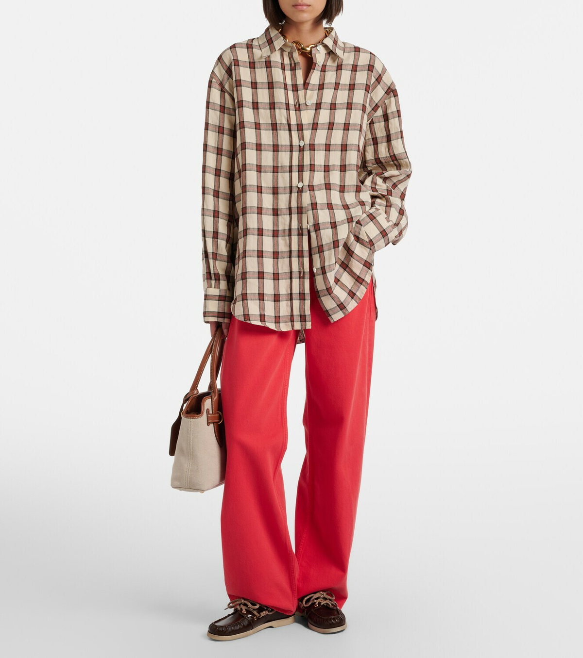 Golden Goose Cruise leather boat shoes