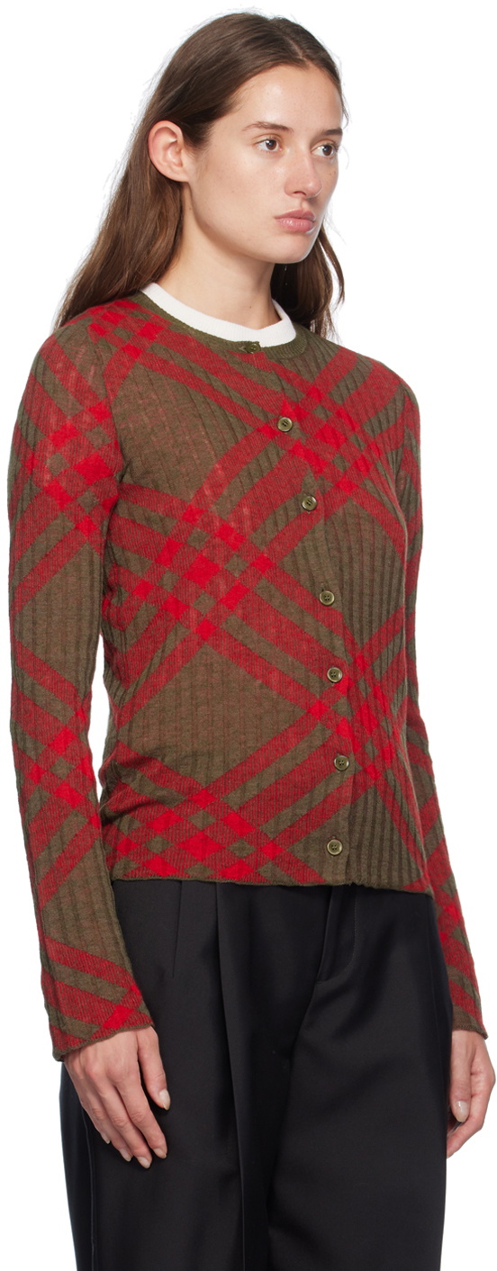 Peyton Cardigan - Brown Check main image 0