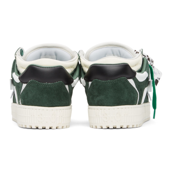 【関税＆送料込み】Off-White 'Floating' Green Leather Sneak Off-White Out Of Office Sneaker in White/Mint sz 38 New in