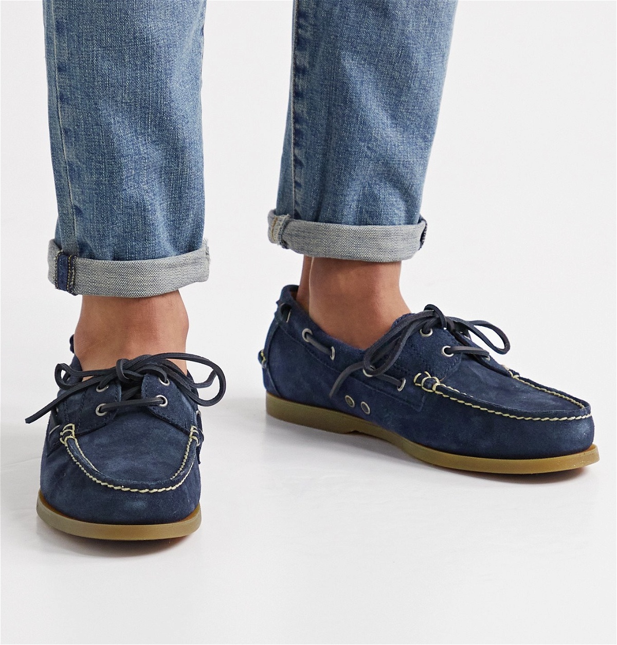 New Mens Polo Country Ralph Lauren Ranger Deck Suede Leather Boat Shoes  Size 8.5 | eBay