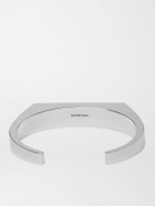 Balenciaga - Logo-Detailed Silver-Tone Cuff - Silver