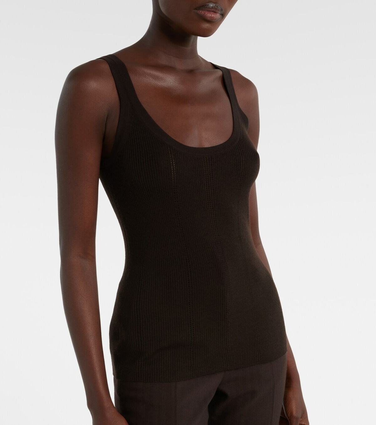 Gabriela Hearst Pointelle wool tank top