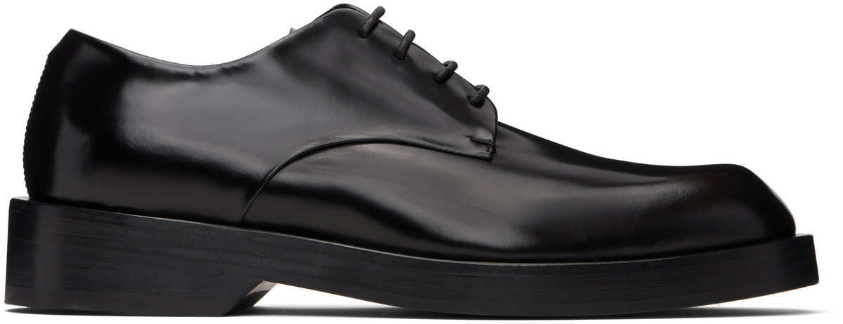 Jil Sander Black Leather Monk Derbys Jil Sander