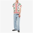 Bode Men's Garden State Vacation Shirt in Red Multi