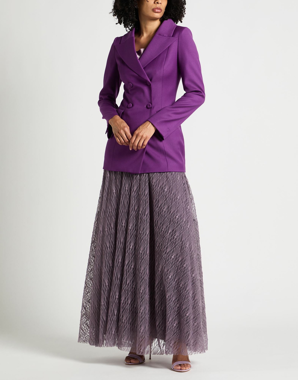Rochas Womens Blazer Mauve