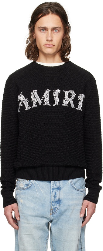 Photo: AMIRI Black Baroque Sweater
