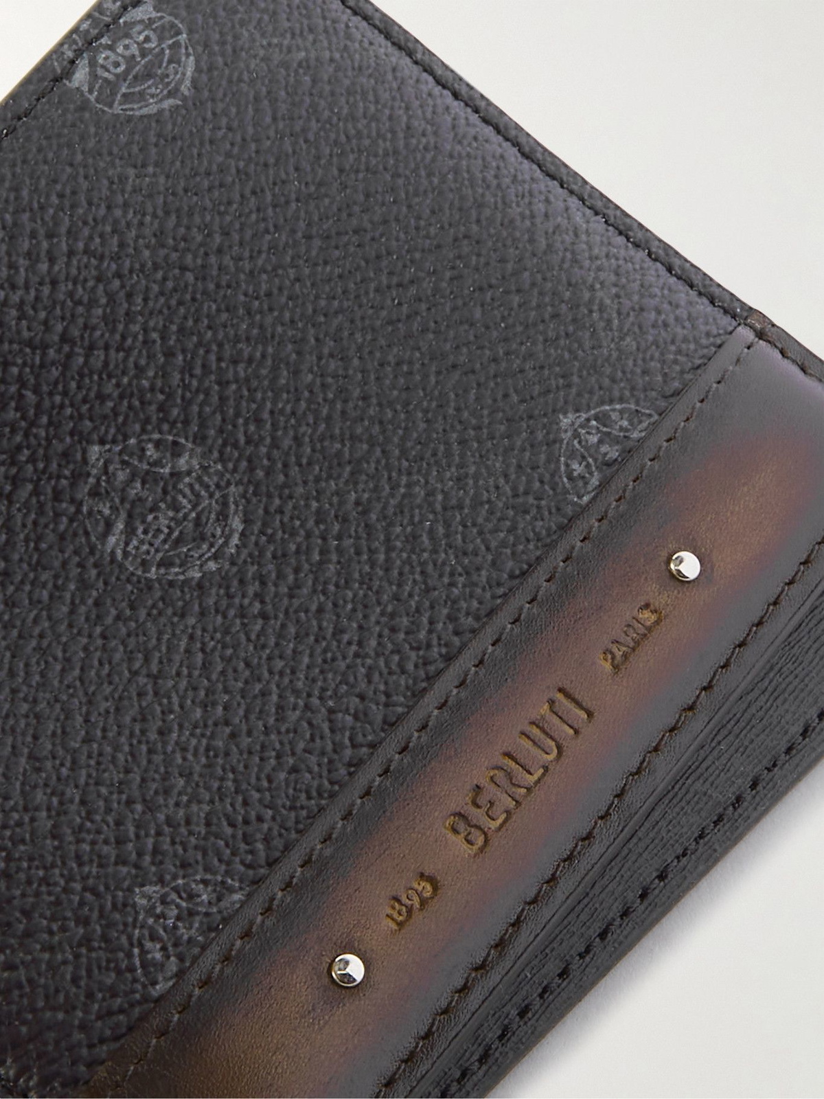 Berluti - Clip Signature Canvas and Leather Billfold Wallet Berluti