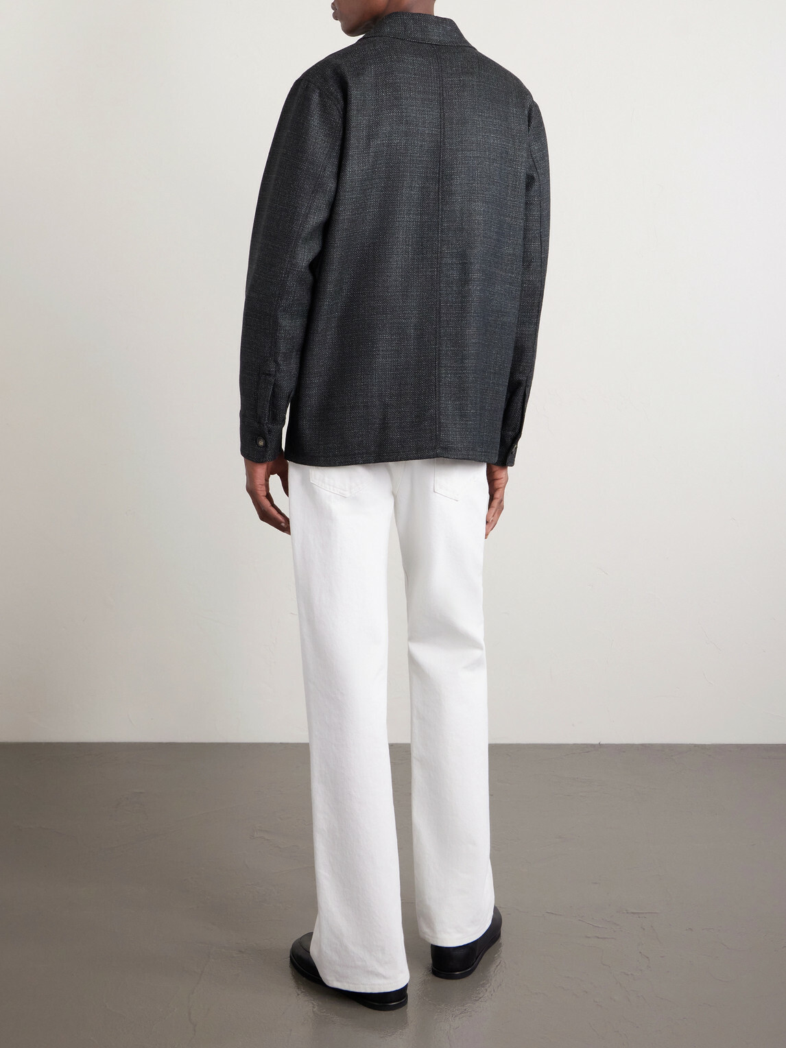Gabriela Hearst - Drew Wool and Silk-Blend Overshirt - Gray