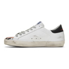 Golden Goose White Flame Dama Superstar Sneakers